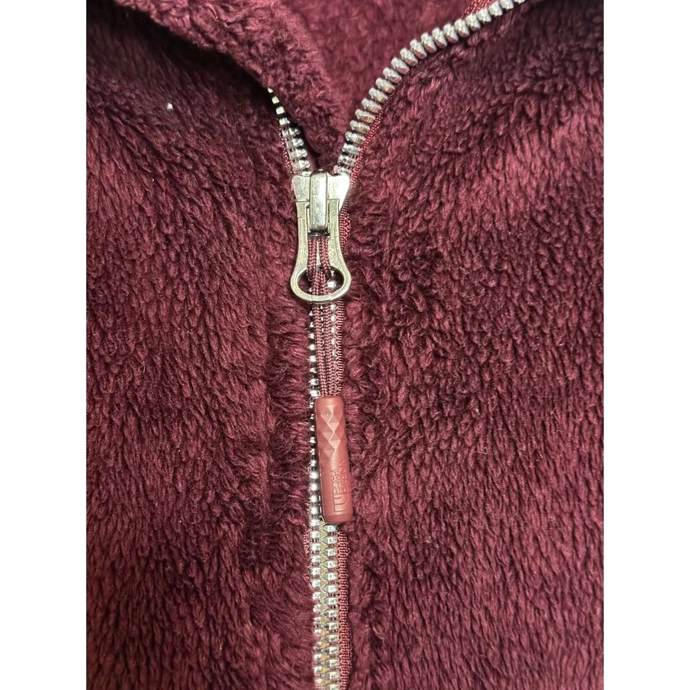 The North Face Maroon Osito Full Zip Jacket Women's Size‎ XXL